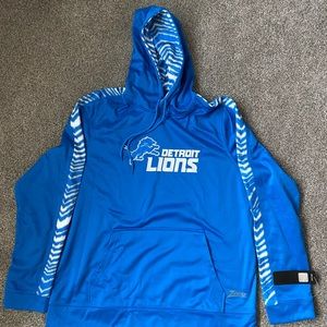 Detroit Lions Zubaz Hoodie Sweatshirt size men’s L